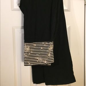 Mossimo Yoga Pants Black and White M